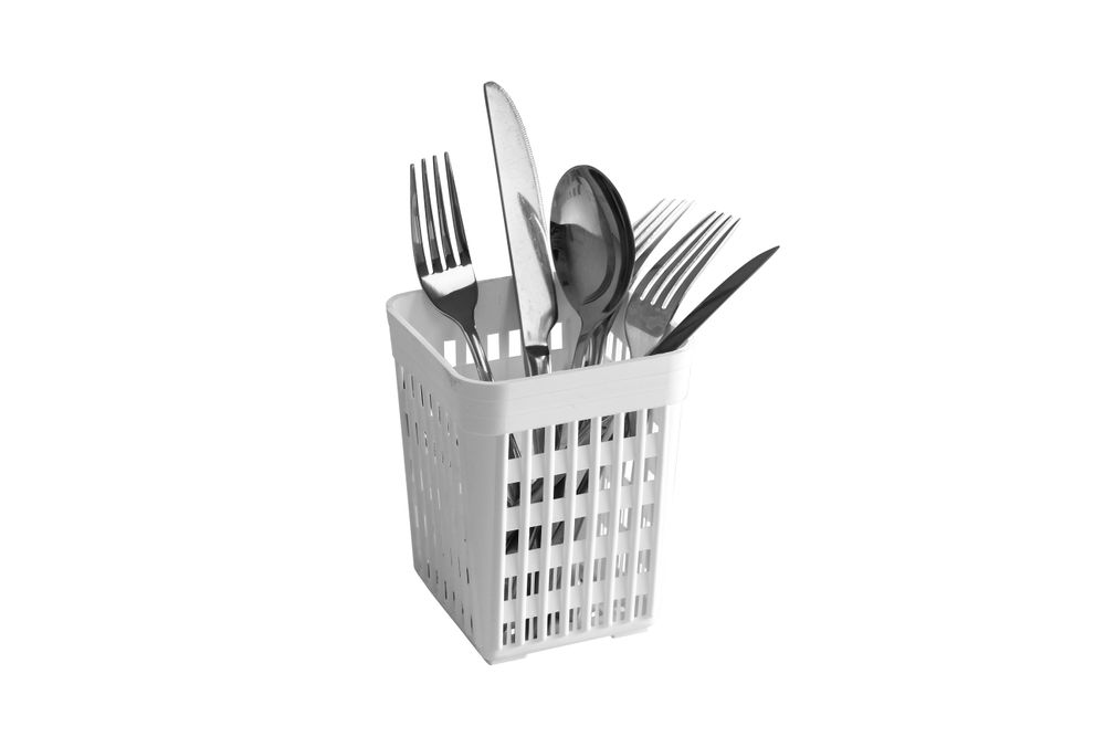 Korpa za pribor za jelo, HENDI, 110x110x(H)140mm