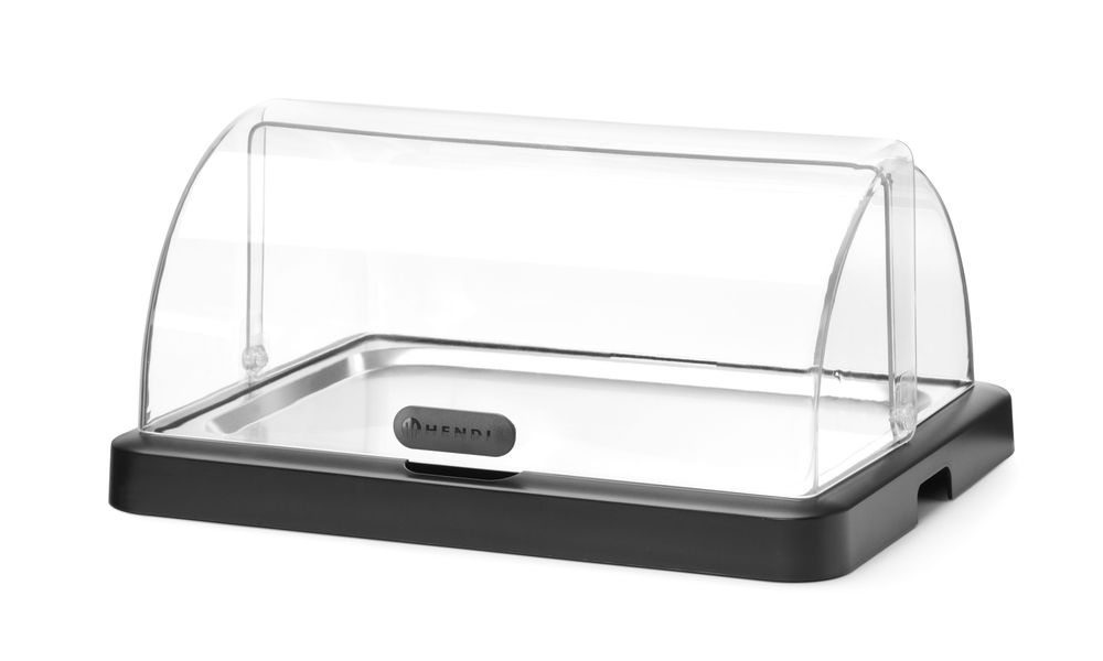 Jednostruka roll-top rashladna vitrina Duo UNIQ, HENDI, dizajnirao Robert Bronwasser, Crna, 460x355x(H)220mm