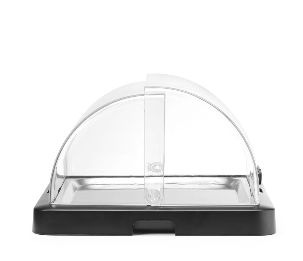 Jednostruka roll-top rashladna vitrina Duo UNIQ, HENDI, dizajnirao Robert Bronwasser, Crna, 460x355x(H)220mm