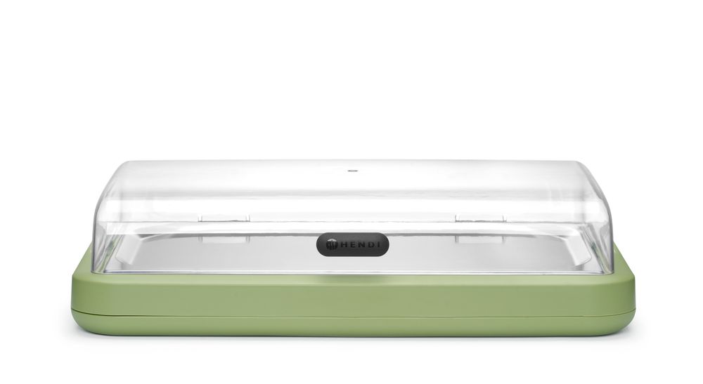 Rashladni display UNIQ, HENDI, designed by Robert Bronwasser, GN 1/1, Zelena, 593x389x(H)147mm