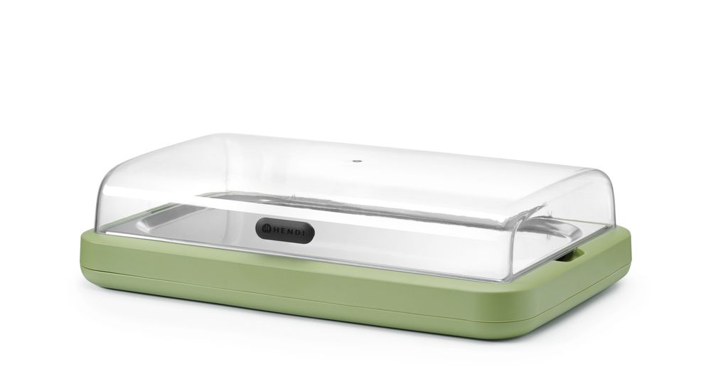 Rashladni display UNIQ, HENDI, designed by Robert Bronwasser, GN 1/1, Zelena, 593x389x(H)147mm