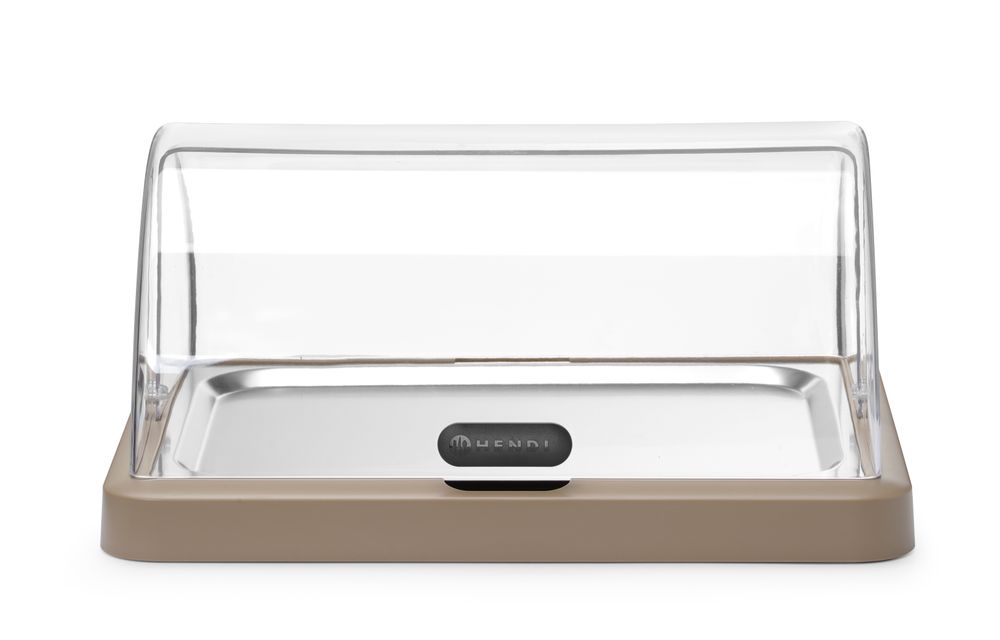 Jednostruka roll-top rashladna vitrina Duo UNIQ, HENDI, designed by Robert Bronwasser, Bež, 460x355x(H)220mm