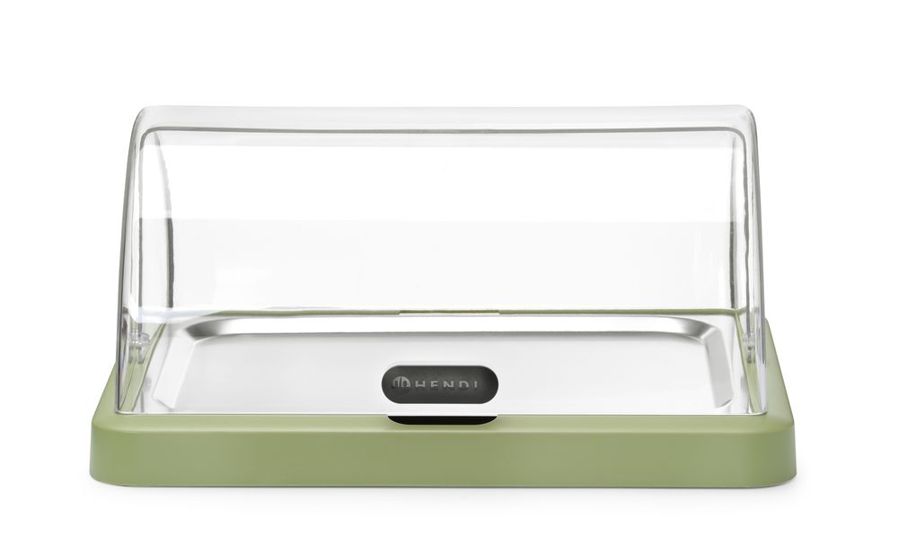 Jednostruka roll-top rashladna vitrina Duo UNIQ, HENDI, dizajnirao Robert Bronwasser, Zelena, 460x355x(H)220mm