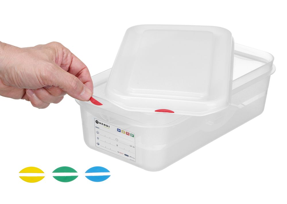 Spremnik GN 1/4 polipropilen, HENDI, GN 1/4, 4,3L, Providno, 265x162x(H)150mm