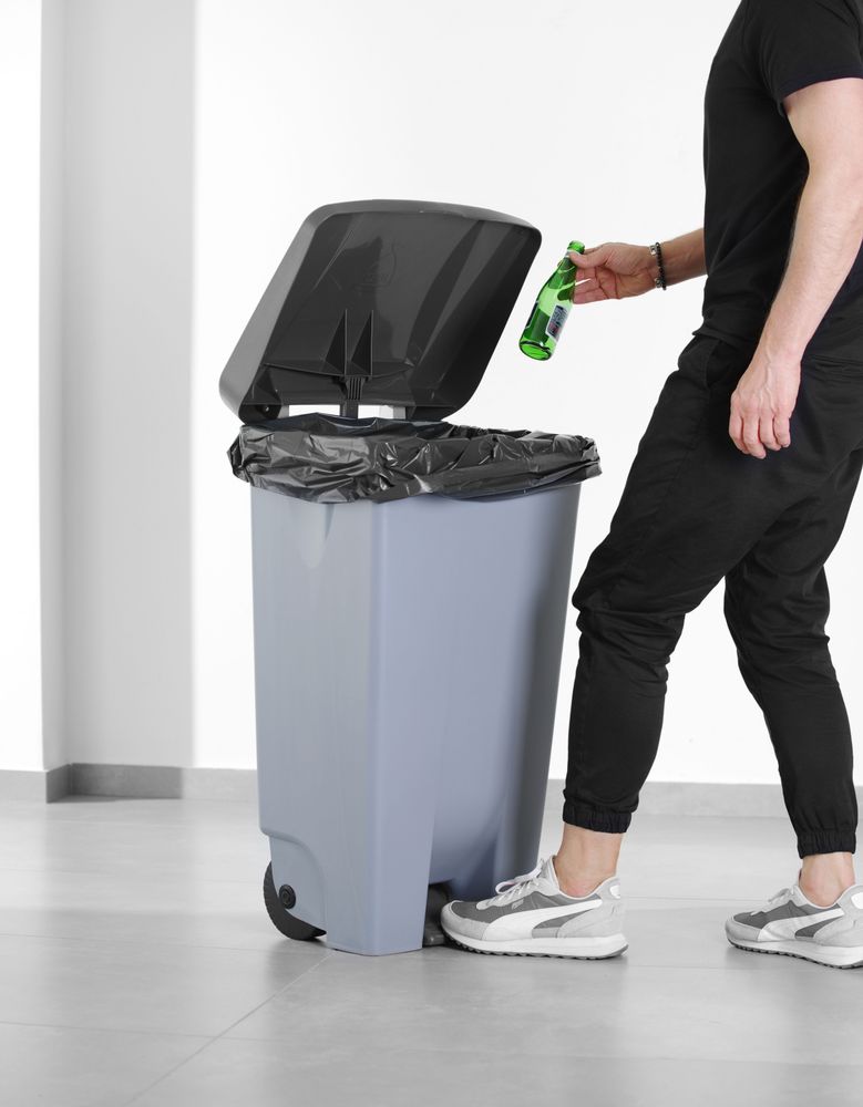 Poklopac za kantu za smeće, HENDI, Crna, 505x415mm