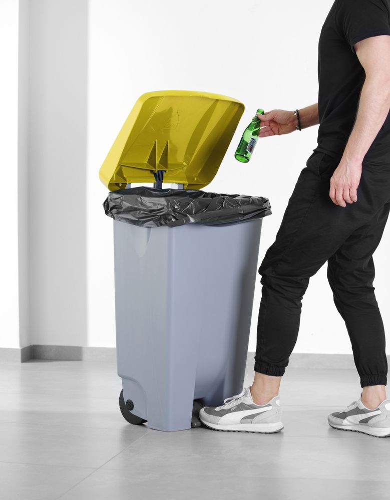 Poklopac za spremnik za smeće, HENDI, Žuta, 505x415mm