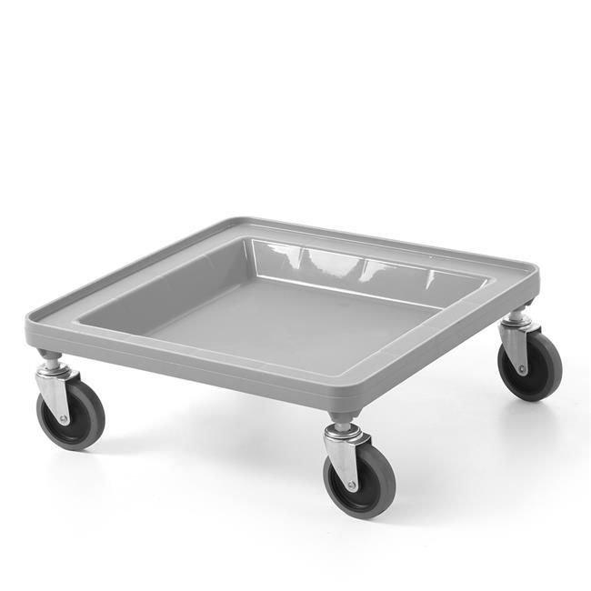 Kolica za univerzalne korpe 500×500 mm, AmerBox, Svetlosiva, 500x500x(H)180mm