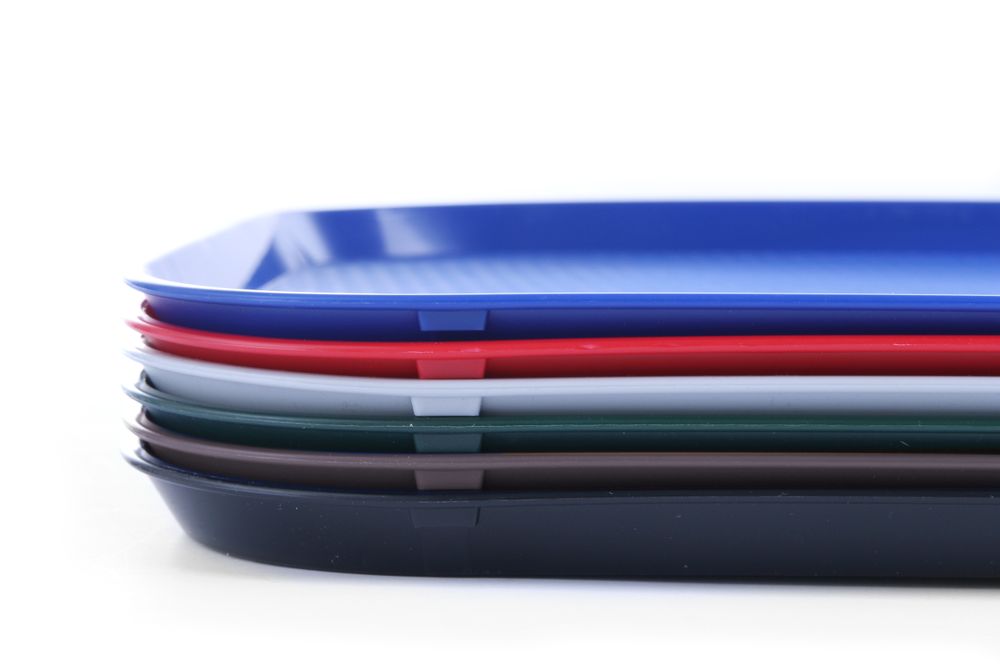 Velike tacne za fast food, HENDI, Svetlosiva, 350x450x(H)20mm