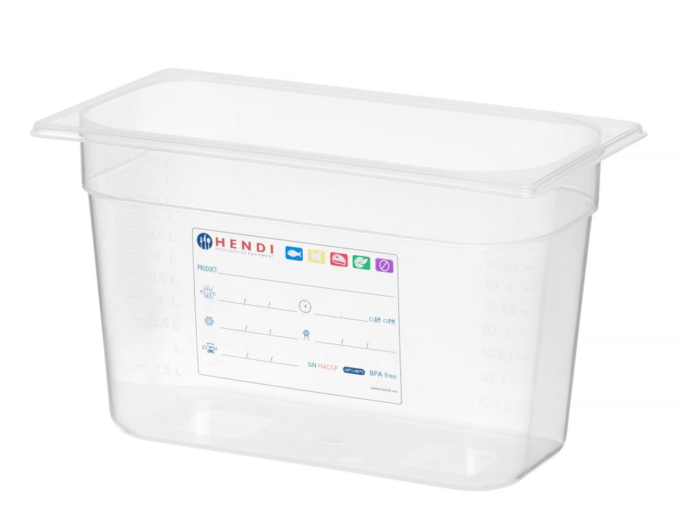 Gastronorm spremnik 1/3, HENDI, GN 1/3, 7,8L, Providno, 325x176x(H)200mm