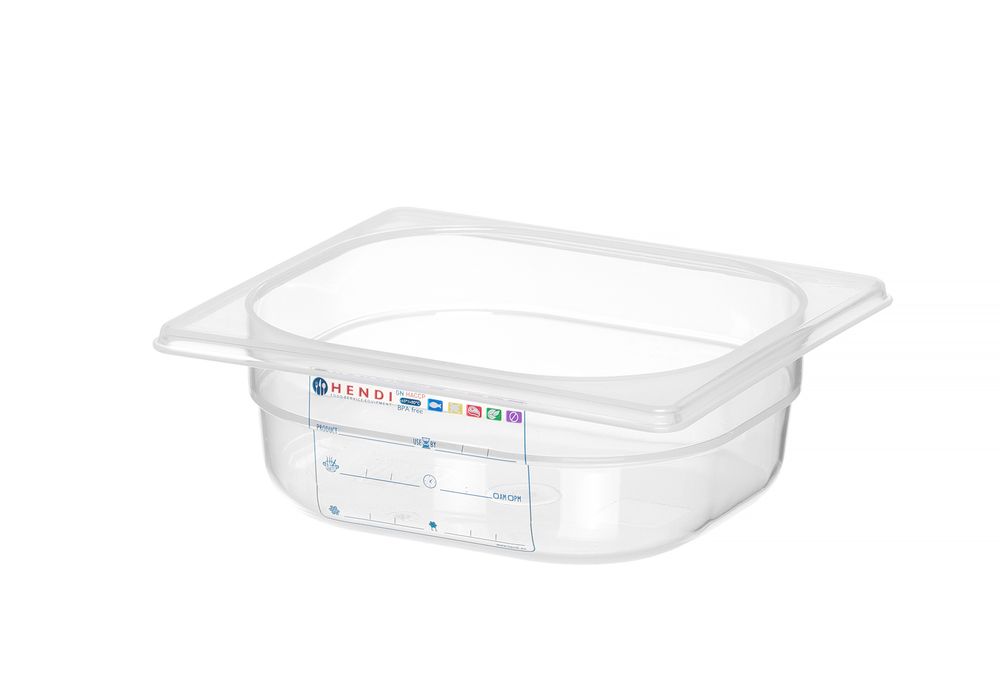 Gastronorm posuda 1/6, HENDI, GN 1/6, 1L, Providno, 176x162x(H)65mm