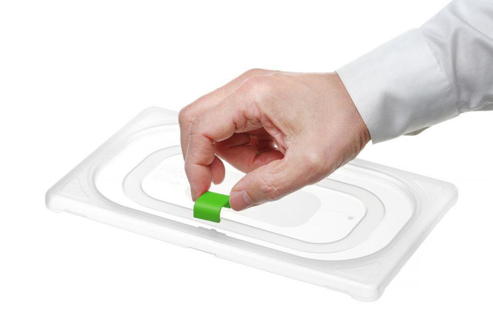 Kopča-zatvarači za HACCP spremnike za skladištenje, HENDI, Zelena, 12 kom