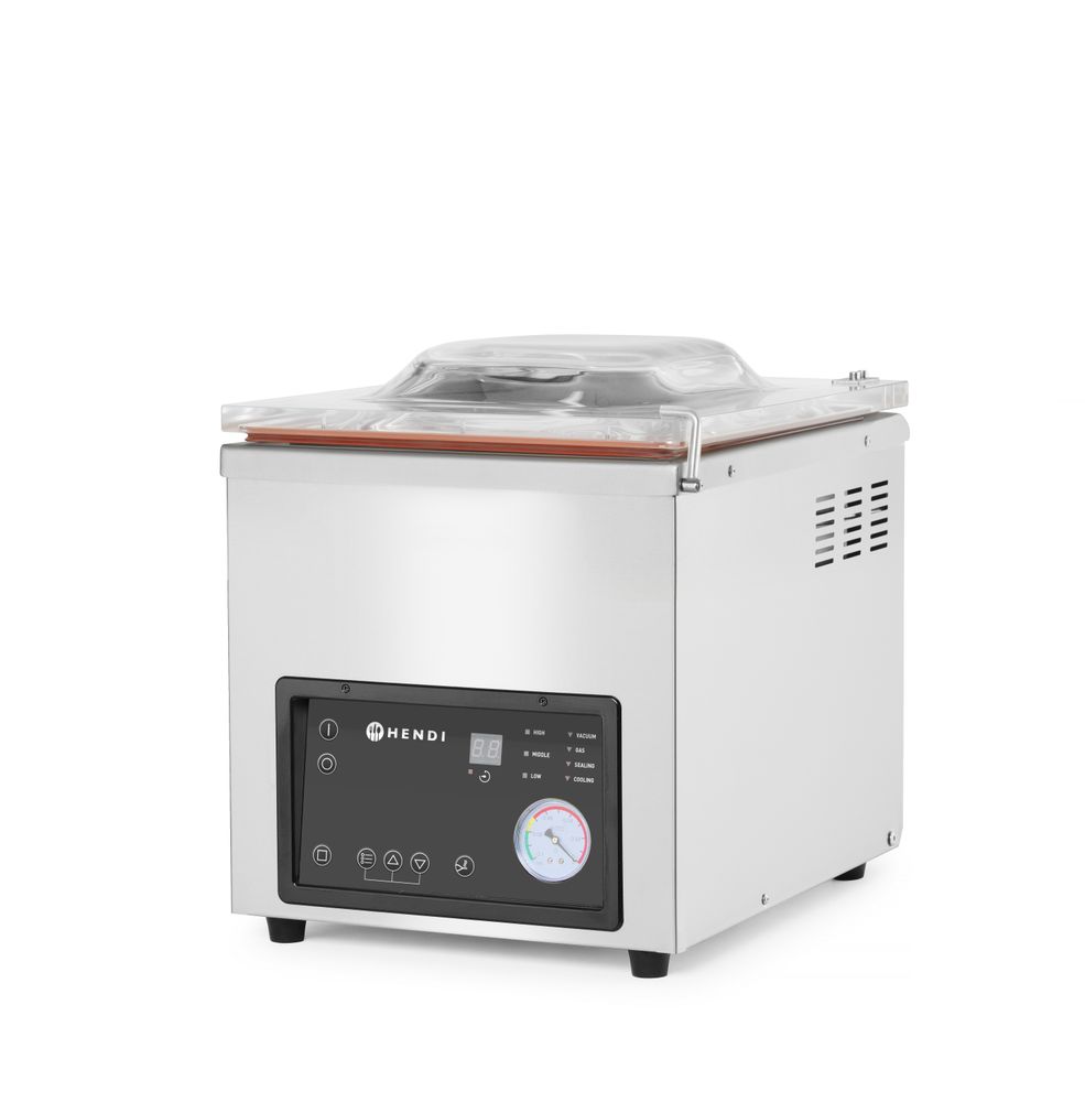 Mašina za pakovanje sa vakuumskom komorom Profi Line, HENDI, Profi Line, Lepljiva traka 300 mm, 230V/370W, 380x503x(H)444mm