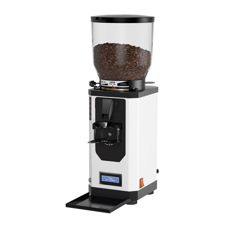 Anfim Caimano On Demand Hardened Steel Coffee Grinder - High Quality - White - 220 V