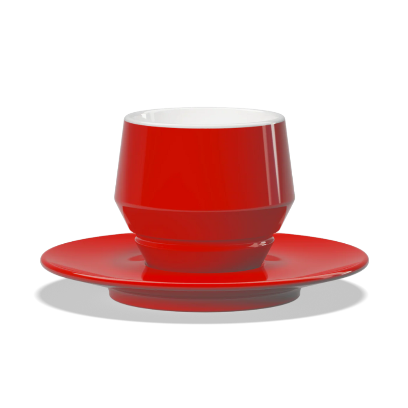Clubhouse Maniko 210cc Cappuccino Cup - Latte Art Official - Red