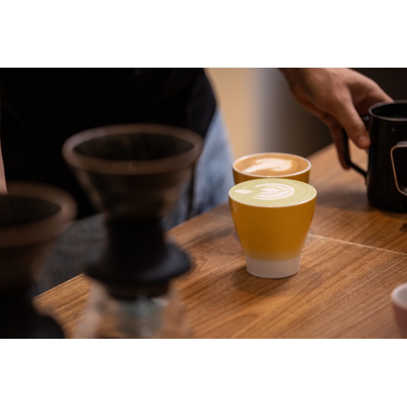 Clubhouse Volcano Cappuccino Cups 210cc - Set of 2 - Yellow