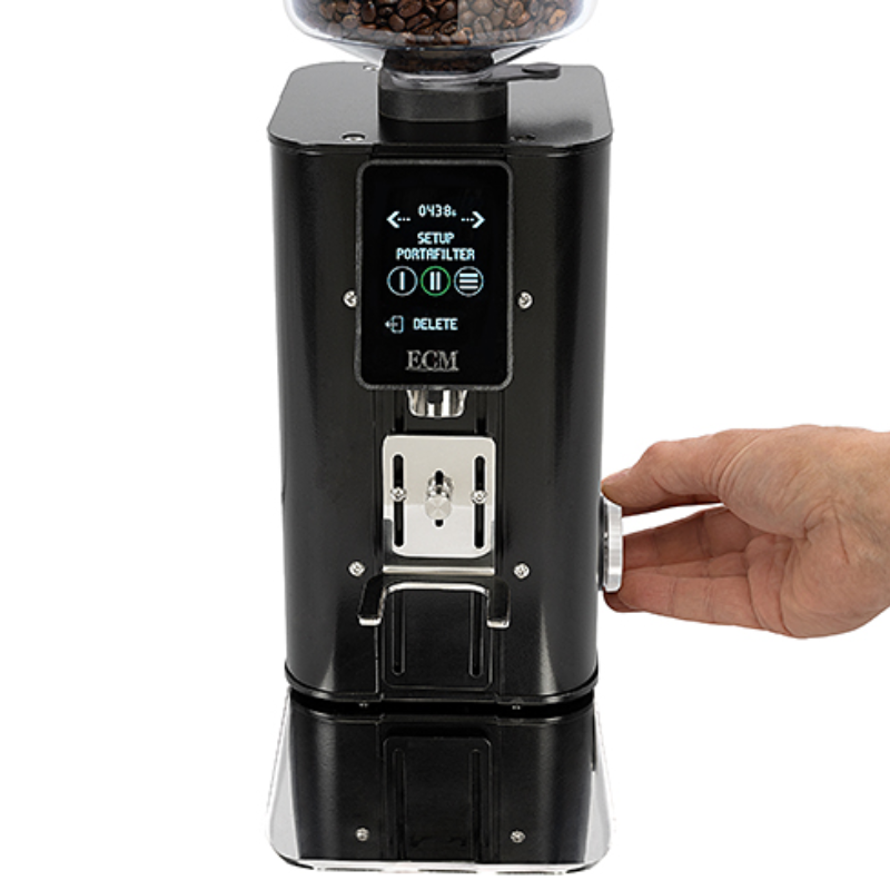 ECM Exacto | Grind by Weight Coffee Grinder 64 mm - Black - 220 V