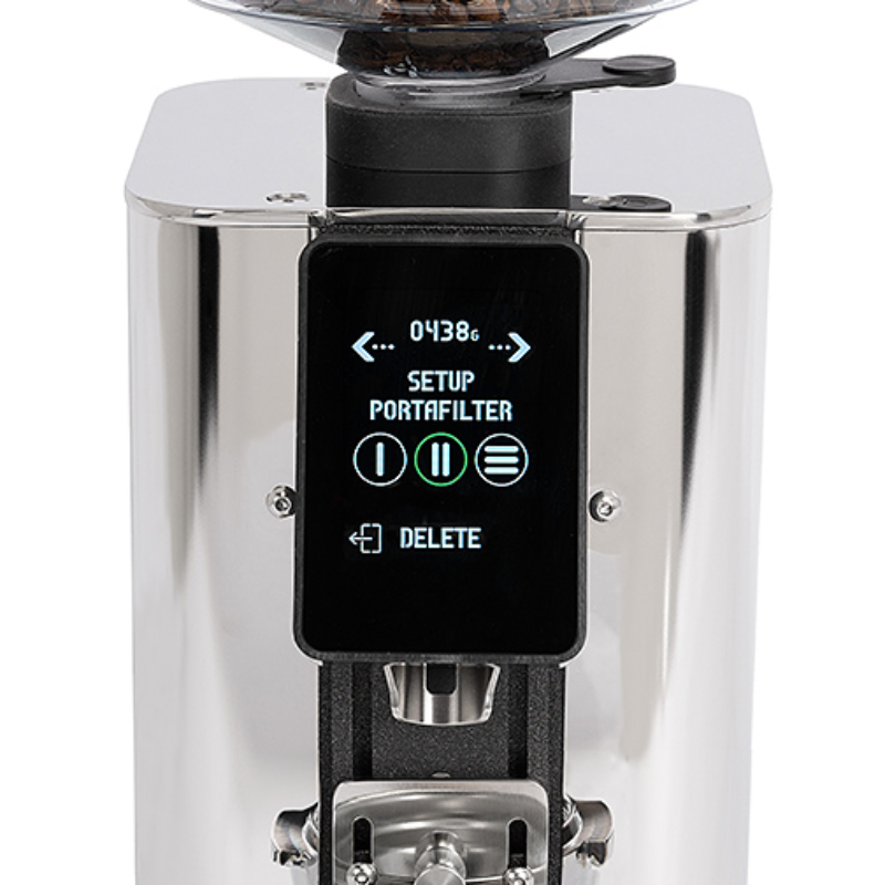 ECM Exacto | Grind by Weight Coffee Grinder 64 mm - Chrome - 220 V