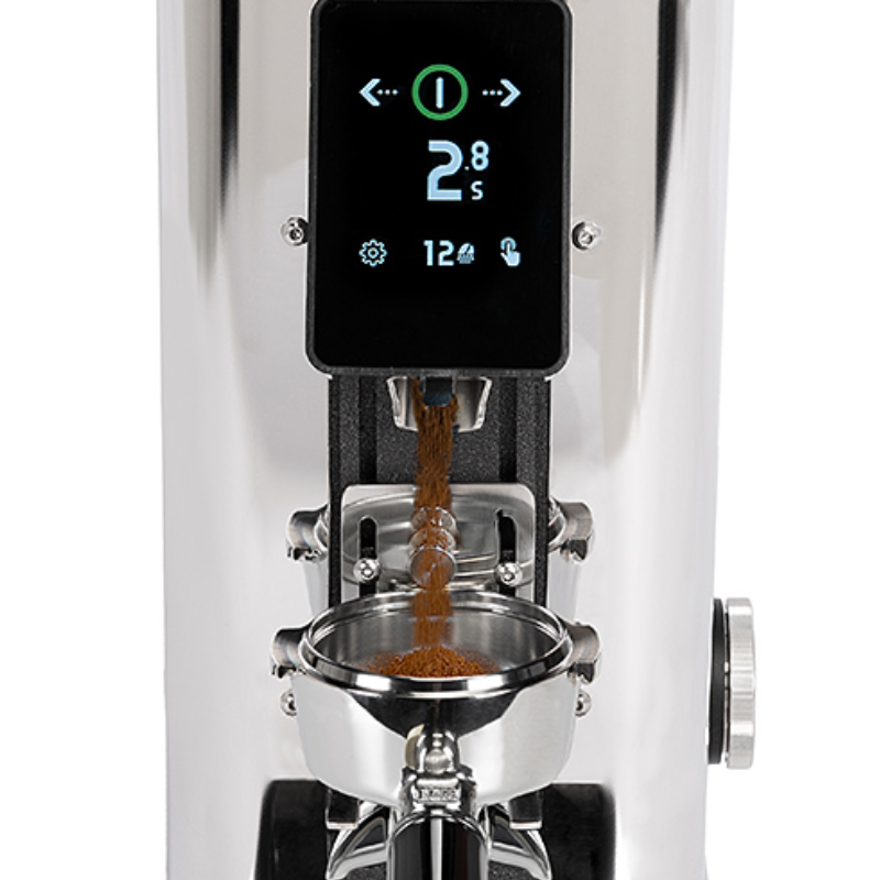 ECM Exacto | Grind by Weight Coffee Grinder 64 mm - Chrome - 220 V