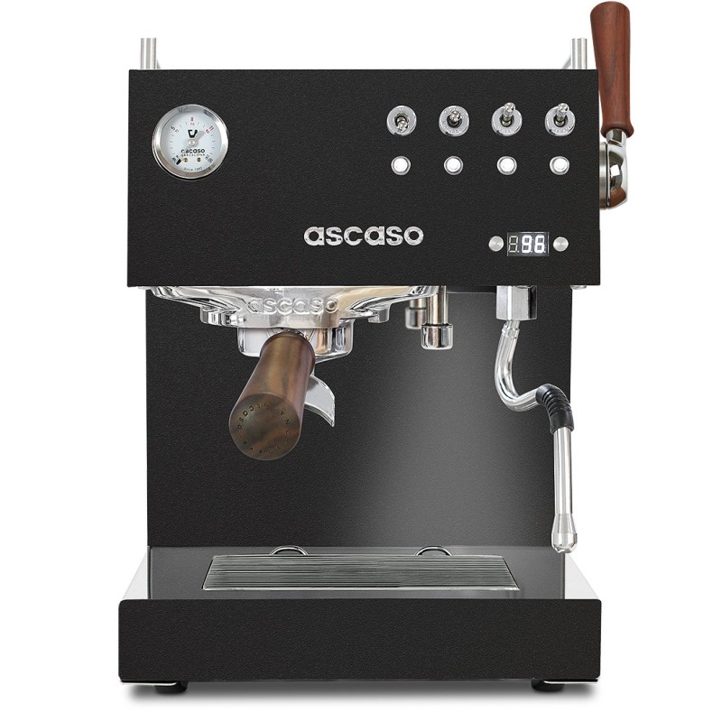 Ascaso Steel Duo PID Plus Espresso Machine - Fast Heat-Up - Black/wood - 220 V