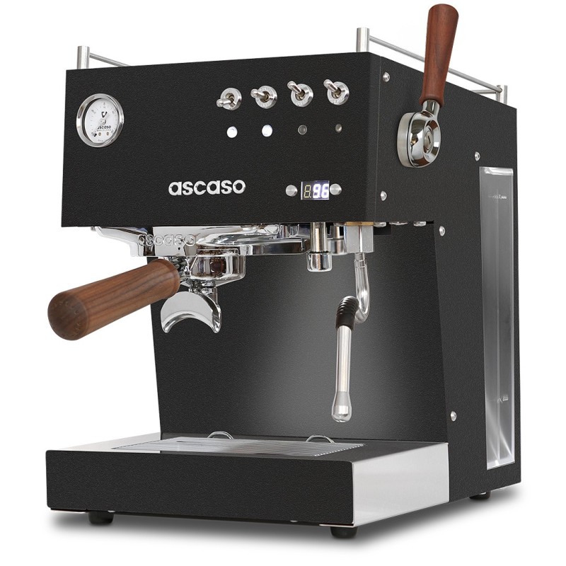Ascaso Steel Duo PID Plus Espresso Machine - Fast Heat-Up - Black/wood - 220 V