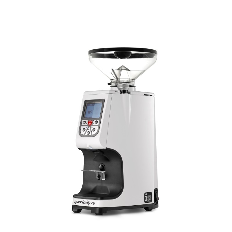 Eureka Atom Specialty 75 White Coffee Grinder - Premium - White - Short Hopper - 110 V