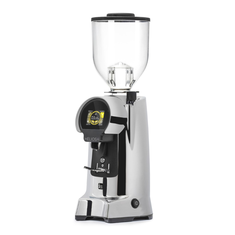 Eureka Helios 65 Coffee Grinder - Precision Grind - Hardened Steel - Chrome - 220 V
