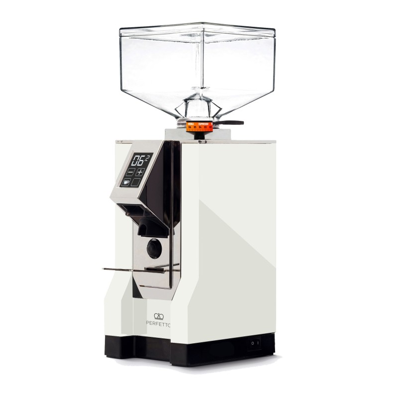 Eureka Mignon Perfetto Coffee Grinder - Ideal for Home - White - 16cr - 110 V