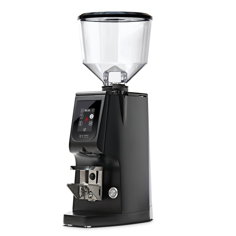 Eureka Atom Excellence 65 Coffee Grinder - Precision & Speed - Hardened Steel - Black - Blow Up Tall Hopper - 110 V