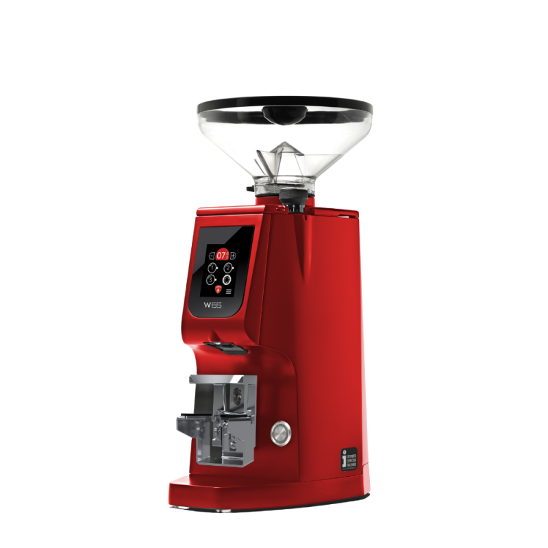 Eureka Atom W 65 Coffee Grinder - Precision & Efficiency - Red Speed - Red - Short Hopper - 220 V