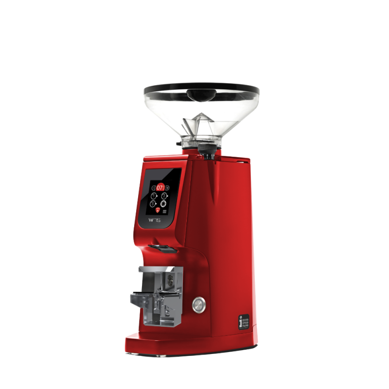 Eureka Atom W 75 Coffee Grinder - Advanced Grinding - Red Speed - Red - Short Hopper - 220 V