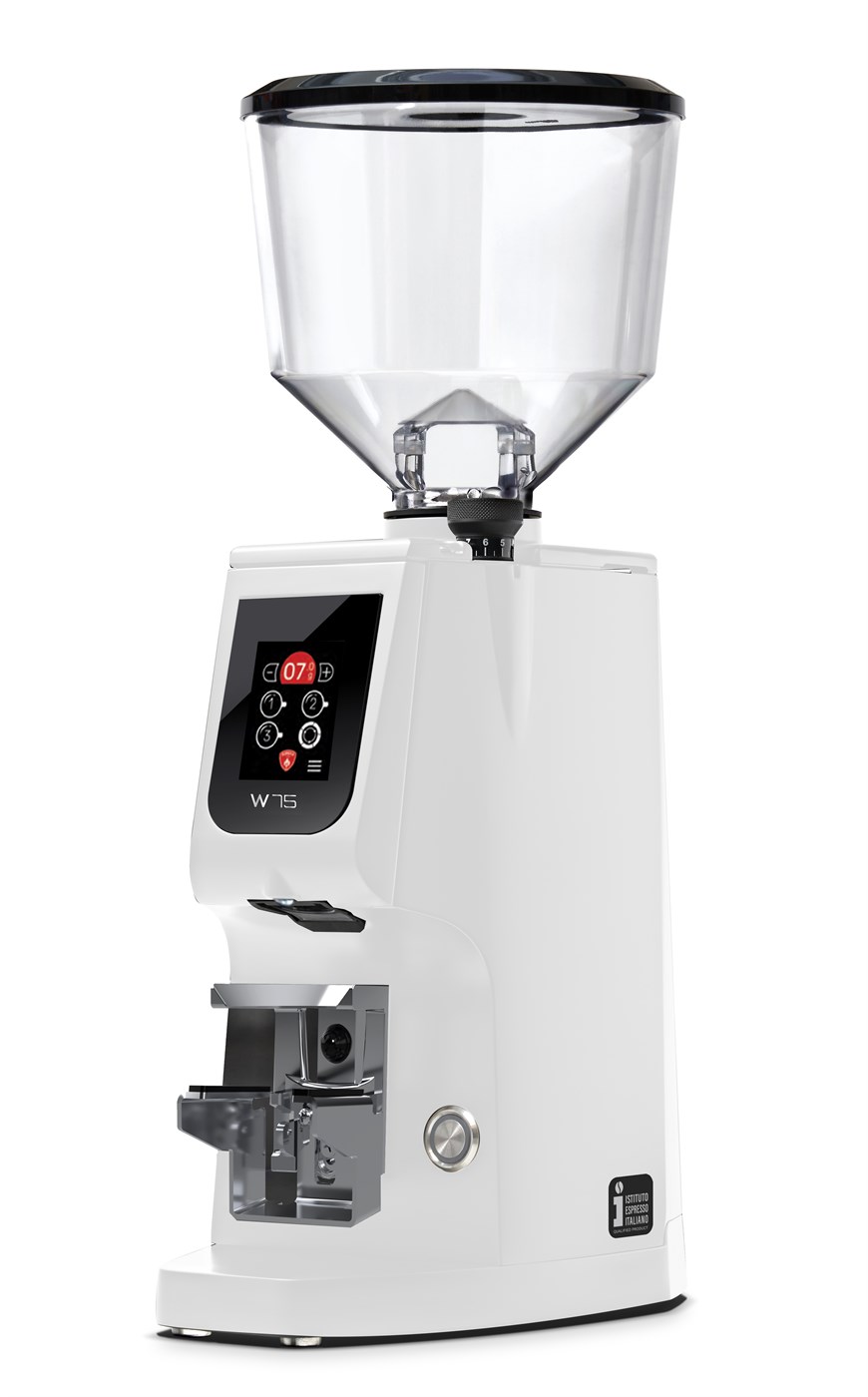 Eureka Atom W 75 Coffee Grinder - Advanced Grinding - Titanium - White - 220 V
