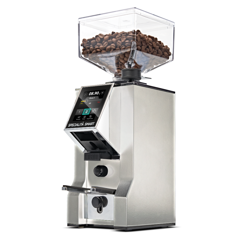 Eureka Mignon Specialità Smart Coffee Grinder - Touch Display - Chrome - 16cr - 220 V