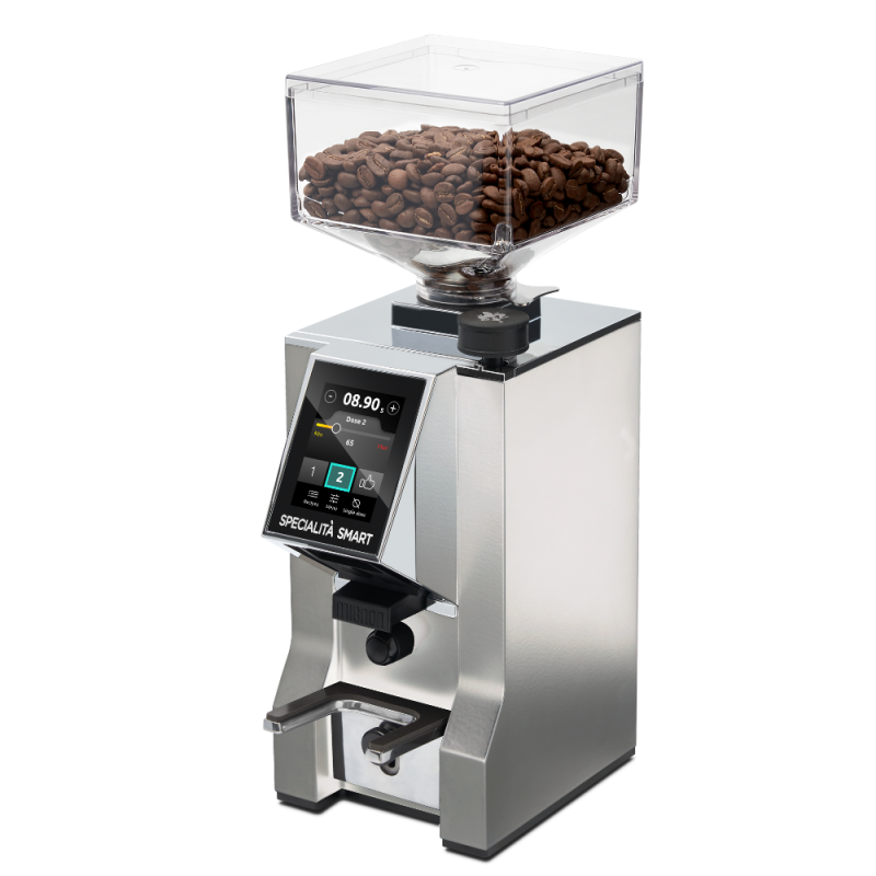 Eureka Mignon Specialità Smart Coffee Grinder - Touch Display - Chrome - 16cr - 220 V