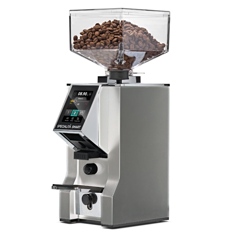 Eureka Mignon Specialità Smart Coffee Grinder - Touch Display - Chrome - 16cr - 220 V