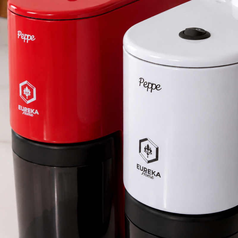 Eureka Peppe Coffee Grinder - Compact for Espresso & Filter - Ferrari Red - 220 V