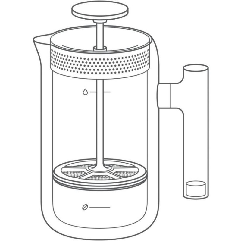 Fellow Clara French Press Walnut - Stylish Design - Black