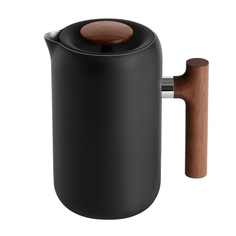 Fellow Clara French Press Walnut - Stylish Design - Black