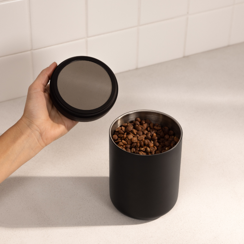 Fellow Electric Atmos Vacuum Canister - Fresh Coffee Storage - Black - 1.2 L