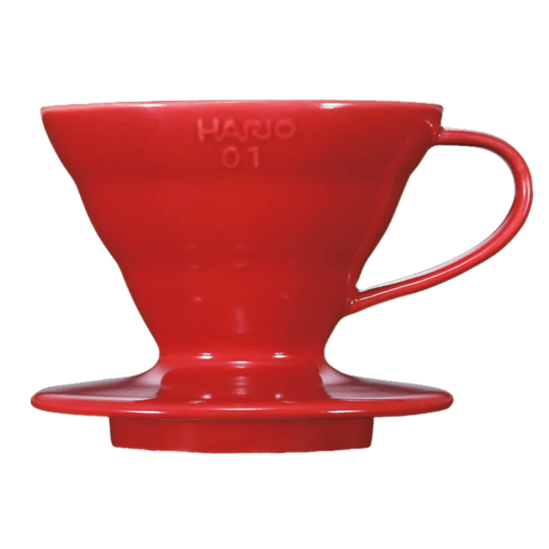 Hario V60 01 Plastic Coffee Dripper Red - Pour-Over