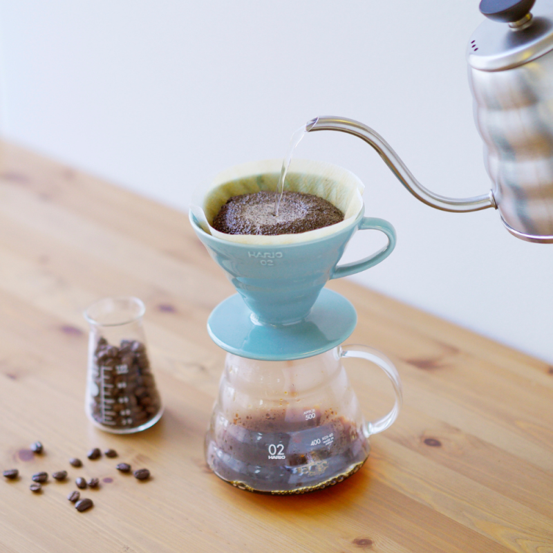 Hario V60-02 Ceramic Dripper - Turquoise Green Pour-Over