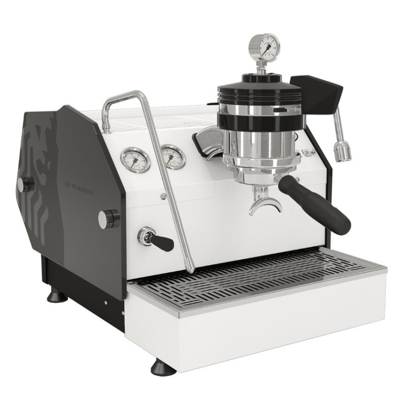 La Marzocco GS3 MP Flat White Espresso Machine - Black Glass Side Panels - 220 V