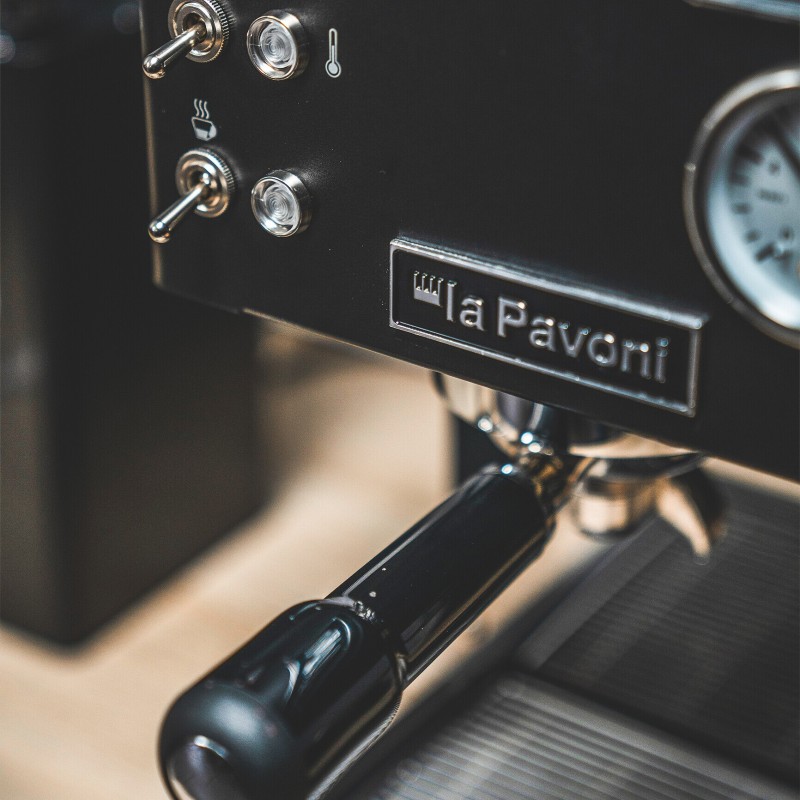 La Pavoni Casabar PID Black Espresso Machine - Brass Boiler - 220 V