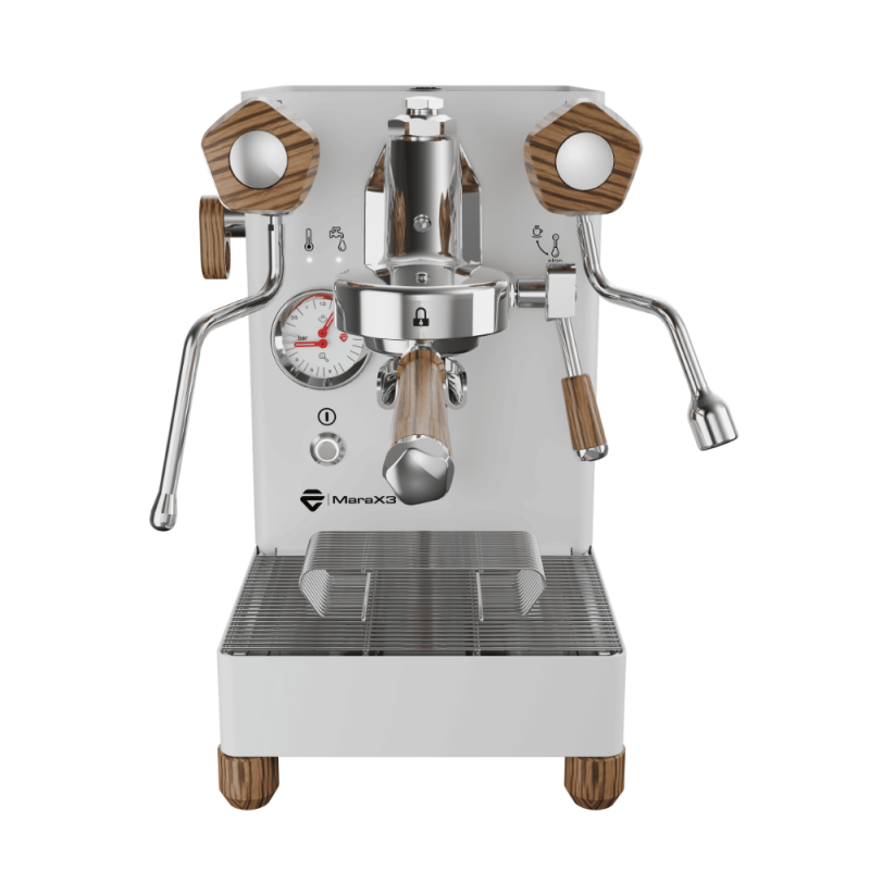 Lelit Mara X3 White Espresso Machine - Pagaia Flow Control - 220 V