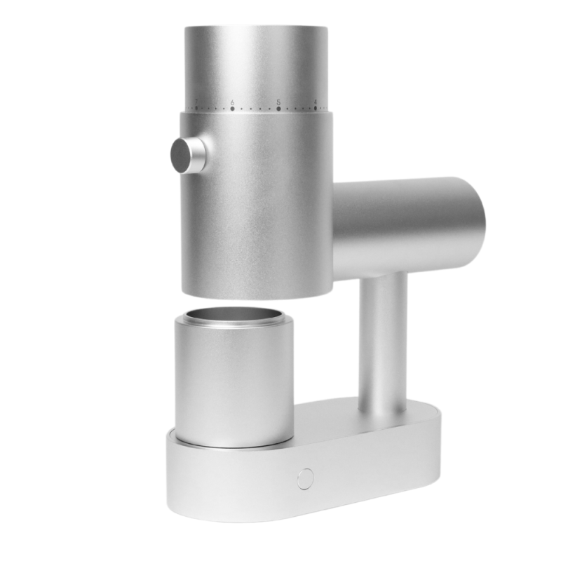 Option-O Lagom Casa Coffee Grinder - Conical Burrs - Silver
