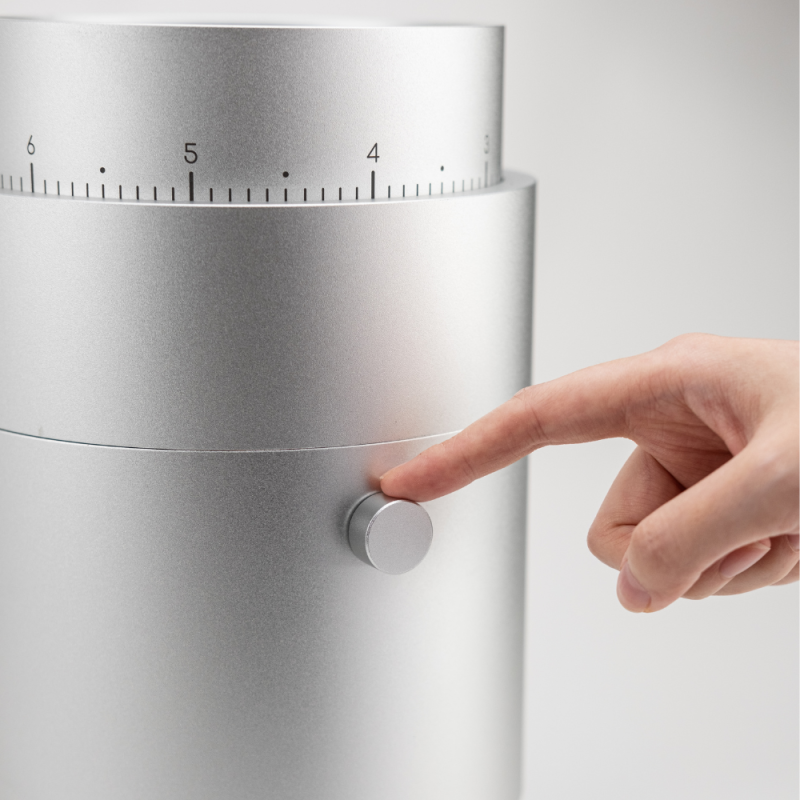 Option-O Lagom 01 Coffee Grinder - Mizen 102OM Blind Burrs - Silver - 220 V