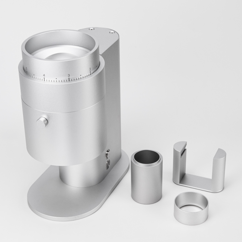 Option-O Lagom 01 Coffee Grinder - Mizen 102OM Blind Burrs - Silver - 220 V