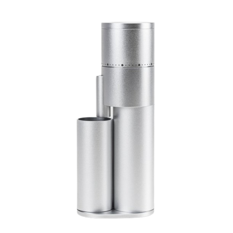 Option-O Lagom Mini 2 Coffee Grinder - Compact USB-C Power - Silver