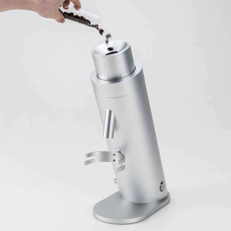 Option-O Lagom P64 Coffee Grinder - Mizen ES Burrs - Silver - 220 V