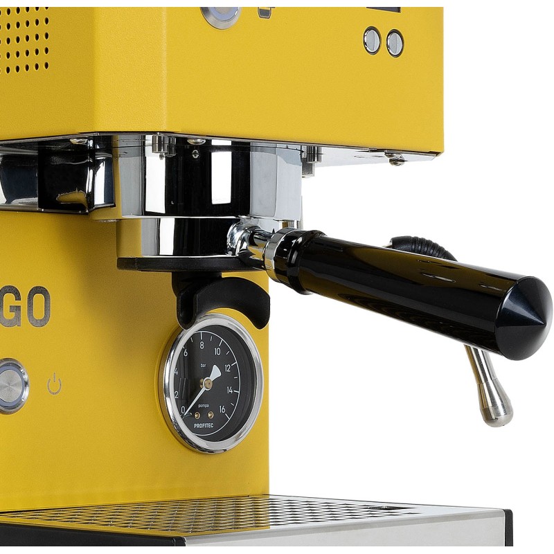 Profitec GO 2.0 Espresso Machine – OLED, Pre-Infusion - Yellow - 220 V