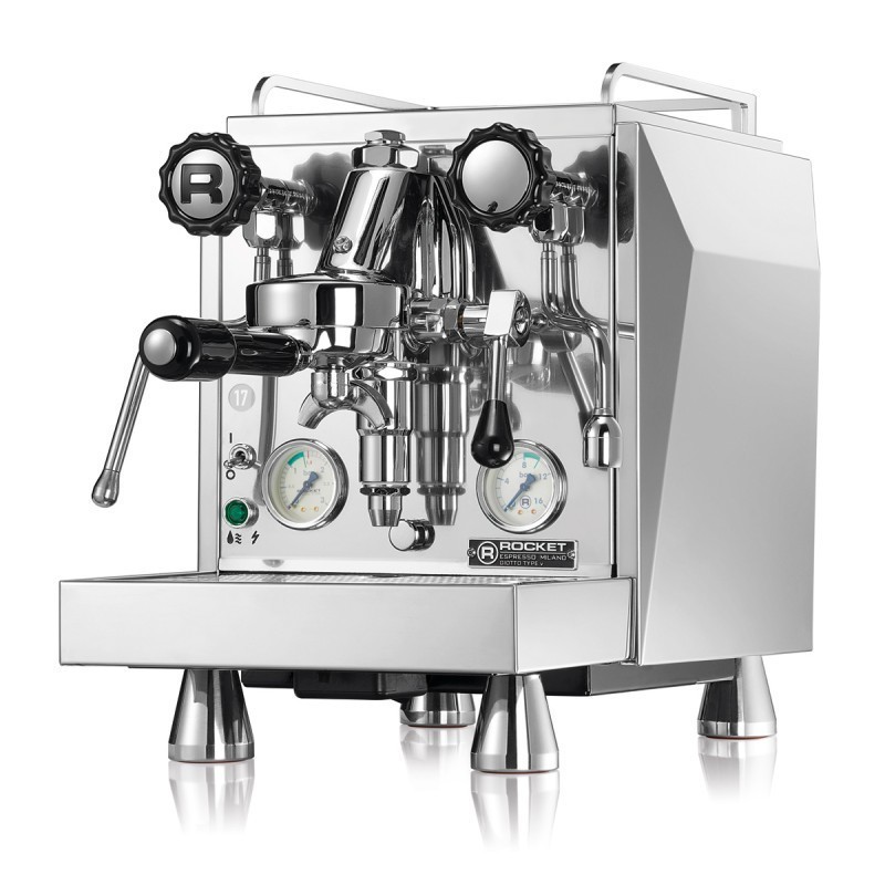 Rocket Giotto Timer Type V Espresso Machine - Top-Rated - Chrome - 220 V